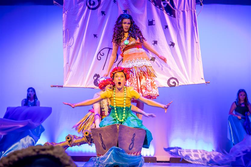 Students perform Moana, Jr.